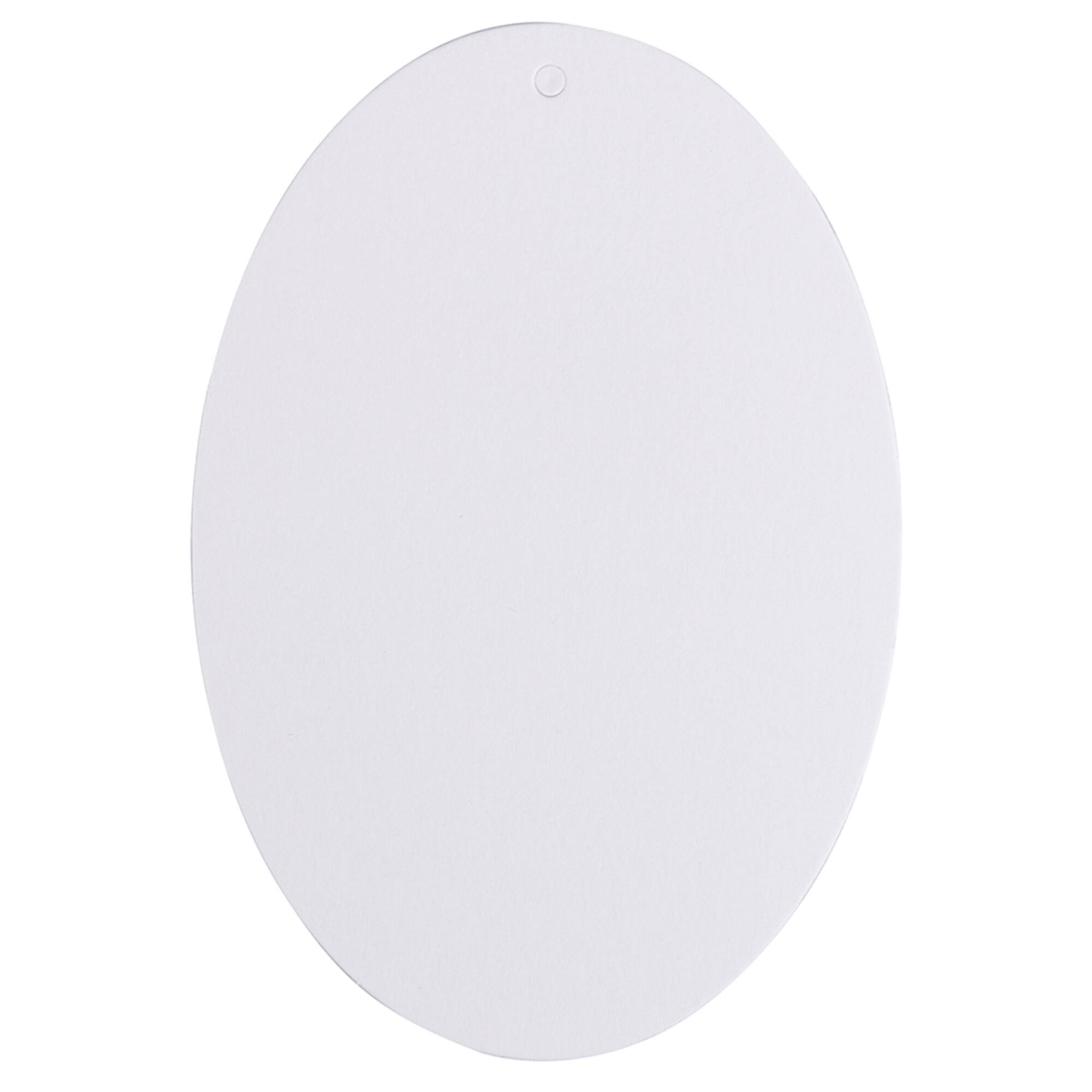 JAM Paper White Large Oval Gift Tags, 10ct.